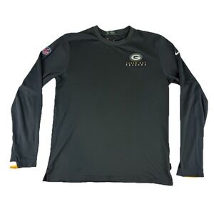 Green Bay Packers Nike Dri-Fit On Field Shirt Men's Small Long Sleeve Engle 2019
